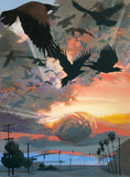 Original art for sale at UGallery.com | Murder@Sunset by Jesse Aldana | $1,050 | oil painting | 24' h x 18' w | thumbnail 1