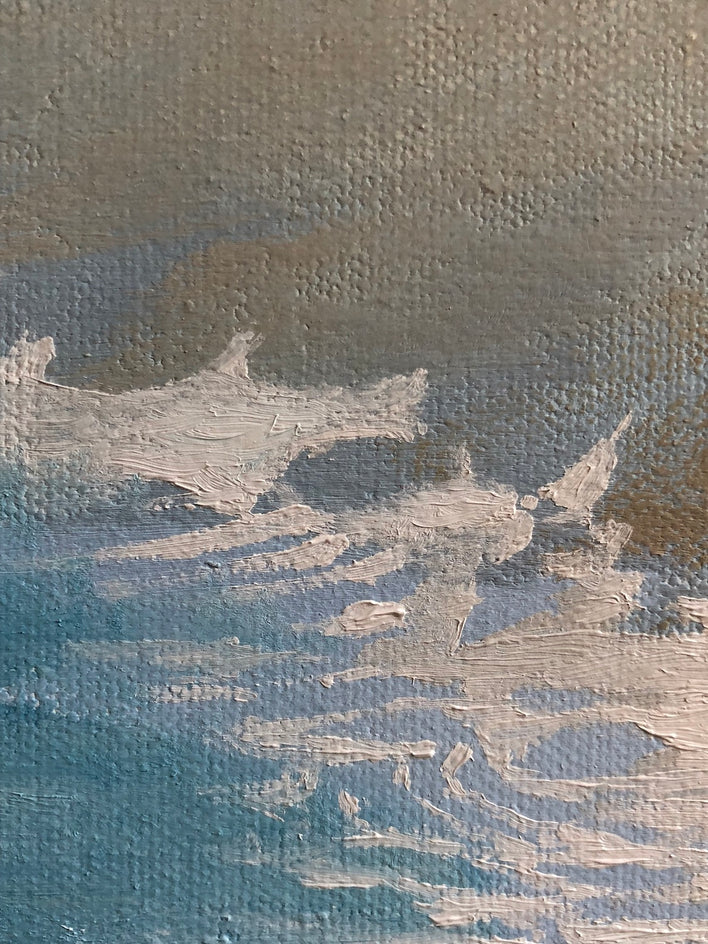 Redwoods on a Foggy Coast by Jesse Aldana |  Closeup View of Artwork 