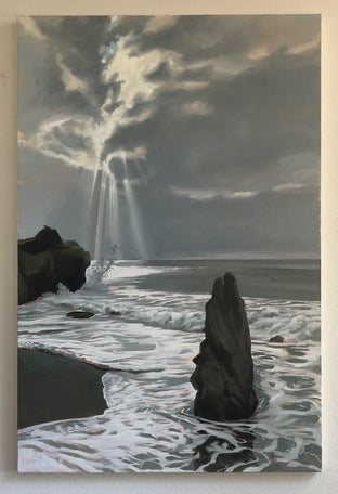 Original art for sale at UGallery.com | Sea Foam by Jesse Aldana | $1,400 | oil painting | 36' h x 24' w | photo 2