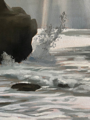 Original art for sale at UGallery.com | Sea Foam by Jesse Aldana | $1,400 | oil painting | 36' h x 24' w | photo 4