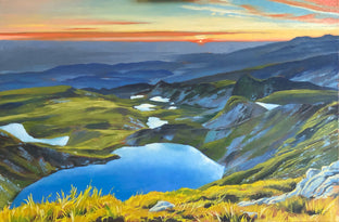 Original art for sale at UGallery.com | Seven Tarns - Commission by Jesse Aldana | $1,400 | oil painting | 20' h x 30' w | photo 3