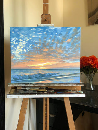 Original art for sale at UGallery.com | Sunburst by Jesse Aldana | $725 | oil painting | 16' h x 20' w | photo 3