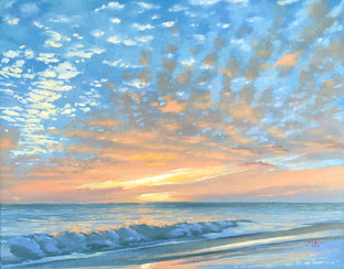Original art for sale at UGallery.com | Sunburst by Jesse Aldana | $725 | oil painting | 16' h x 20' w | photo 1