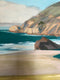 Original art for sale at UGallery.com | The Green Sea by Jesse Aldana | $5,600 | oil painting | 36' h x 72' w | thumbnail 4