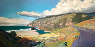 Original art for sale at UGallery.com | The Green Sea by Jesse Aldana | $5,600 | oil painting | 36' h x 72' w | photo 1