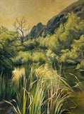 Original art for sale at UGallery.com | Willows Winding on a Creek by Jesse Aldana | $950 | oil painting | 24' h x 18' w | thumbnail 1