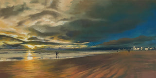 Original art for sale at UGallery.com | Yellow Brick Road by Jesse Aldana | $1,400 | oil painting | 18' h x 36' w | thumbnail 1