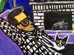 Original art for sale at UGallery.com | Cat Dad by Jessica JH Roller | $1,000 | acrylic painting | 16' h x 20' w | thumbnail 4