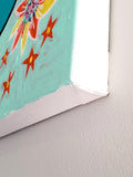 Original art for sale at UGallery.com | Floridian Owl by Jessica JH Roller | $500 | acrylic painting | 20' h x 16' w | thumbnail 2