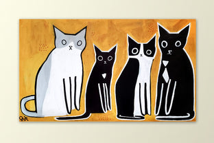 Four Cats by Jessica JH Roller |  Context View of Artwork 