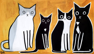 Four Cats by Jessica JH Roller |  Artwork Main Image 