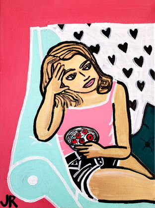 Original art for sale at UGallery.com | My Valentine by Jessica JH Roller | $450 | acrylic painting | 16' h x 12' w | photo 1