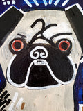 Original art for sale at UGallery.com | Ozzie the Pug - Commission by Jessica JH Roller | $650 | acrylic painting | 16' h x 12' w | thumbnail 4