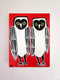 Original art for sale at UGallery.com | Two Barn Owls by Jessica JH Roller | $900 | acrylic painting | 24' h x 18' w | thumbnail 3