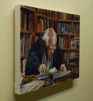 Original art for sale at UGallery.com | D.D. Reading by Onelio Marrero | $350 | oil painting | 12' h x 16' w | photo 2