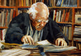 Original art for sale at UGallery.com | D.D. Reading by Onelio Marrero | $350 | oil painting | 12' h x 16' w | thumbnail 4
