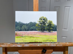 Original art for sale at UGallery.com | Vibrant Meadows by Jill Poyerd | $675 | oil painting | 9' h x 12' w | photo 3