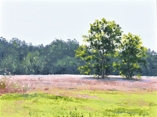 Original art for sale at UGallery.com | Vibrant Meadows by Jill Poyerd | $675 | oil painting | 9' h x 12' w | photo 1