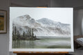 Original art for sale at UGallery.com | Lakeside Quiet by Jill Poyerd | $1,425 | watercolor painting | 16' h x 24' w | thumbnail 2
