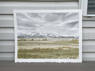 Original art for sale at UGallery.com | Mountain Range by Jill Poyerd | $1,300 | watercolor painting | 18' h x 24' w | photo 3