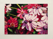 Original art for sale at UGallery.com | Mini Daisies in Many Pinks by Jinny Tomozy | $1,700 | watercolor painting | 14' h x 20' w | thumbnail 4
