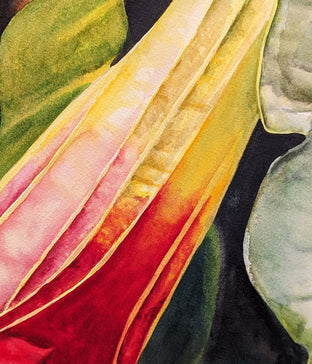 Garden Trumpets by Jinny Tomozy |   Closeup View of Artwork 