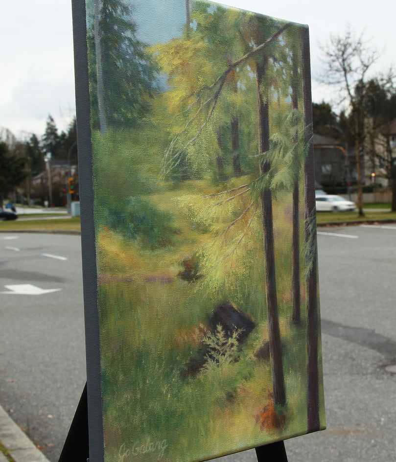 Break of Day by Jo Galang |  Side View of Artwork 
