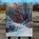 Original art for sale at UGallery.com | First Snow by Jo Galang | $575 | oil painting | 14' h x 11' w | thumbnail 3