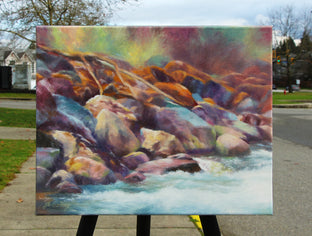 Original art for sale at UGallery.com | Gold Creek Solace by Jo Galang | $575 | oil painting | 11' h x 14' w | photo 2