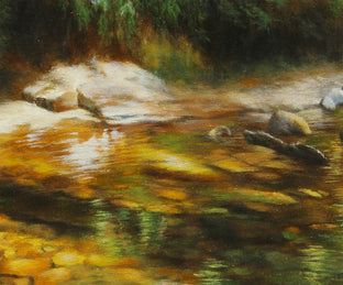Original art for sale at UGallery.com | Hidden Treasure by Jo Galang | $900 | oil painting | 20' h x 16' w | photo 4