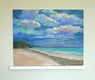 Original art for sale at UGallery.com | Warm Sand and Beautiful Clouds by Joanie Ford | $450 | acrylic painting | 16' h x 20' w | thumbnail 3