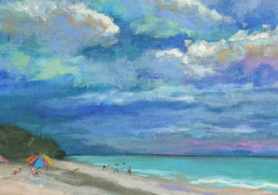 Warm Sand and Beautiful Clouds by Joanie Ford |   Closeup View of Artwork 