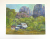 Original art for sale at UGallery.com | Cathedral Rock Ranch by Joanie Ford | $275 | oil painting | 11' h x 14' w | thumbnail 3