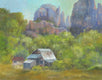 Original art for sale at UGallery.com | Cathedral Rock Ranch by Joanie Ford | $275 | oil painting | 11' h x 14' w | thumbnail 1