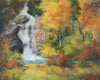 Original art for sale at UGallery.com | Hidden Forest Falls by Joanie Ford | $275 | pastel artwork | 12' h x 15' w | thumbnail 1