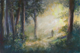 Original art for sale at UGallery.com | Morning Walk by Joanie Ford | $275 | pastel artwork | 12' h x 18' w | photo 1