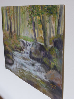 My Place in the Woods by Joanie Ford |  Side View of Artwork 