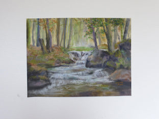 Original art for sale at UGallery.com | My Place in the Woods by Joanie Ford | $275 | pastel artwork | 12' h x 16' w | photo 3