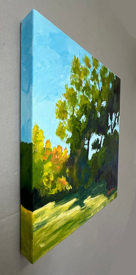 Brush Line by JoAnn Golenia |  Side View of Artwork 