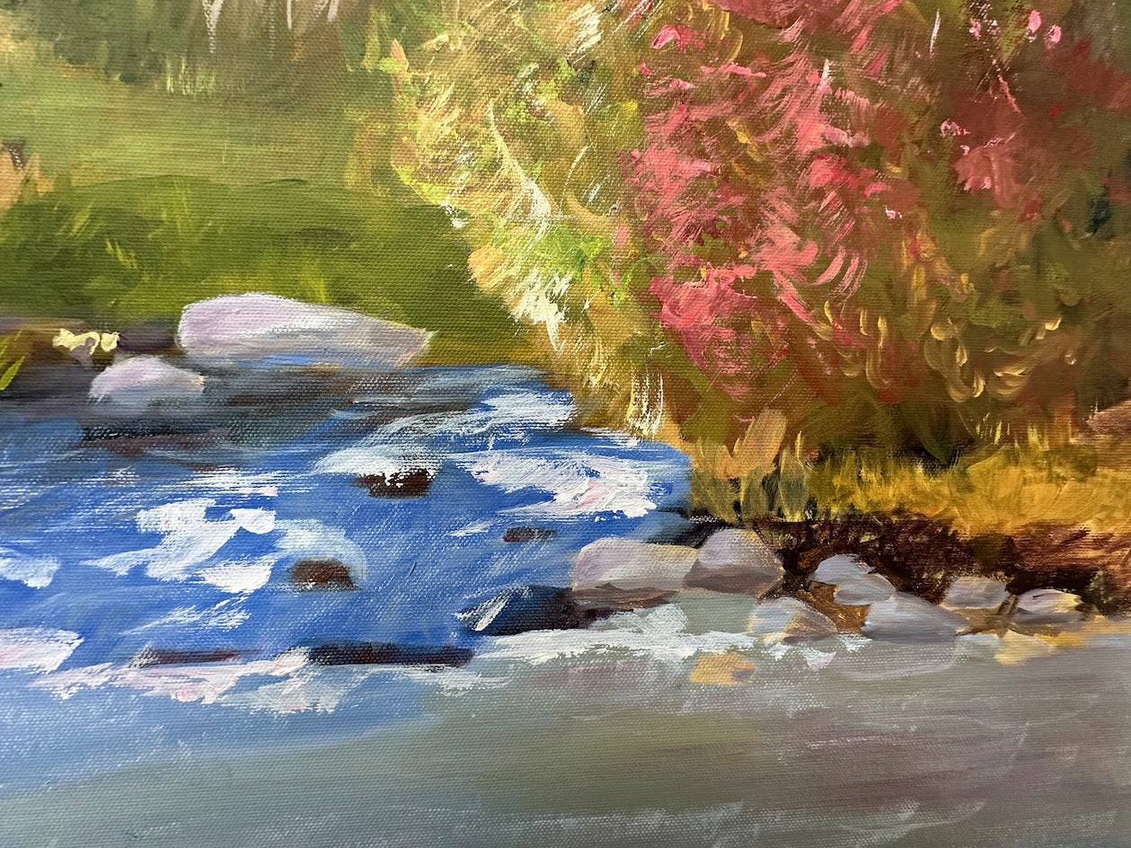 Quietly Joining by JoAnn Golenia |  Closeup View of Artwork 