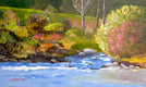 Original art for sale at UGallery.com | Quietly Joining by JoAnn Golenia | $875 | acrylic painting | 18' h x 30' w | thumbnail 1