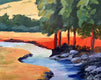 Original art for sale at UGallery.com | Summer Grasses by JoAnn Golenia | $1,125 | acrylic painting | 24' h x 30' w | thumbnail 4