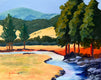 Original art for sale at UGallery.com | Summer Grasses by JoAnn Golenia | $1,125 | acrylic painting | 24' h x 30' w | thumbnail 1