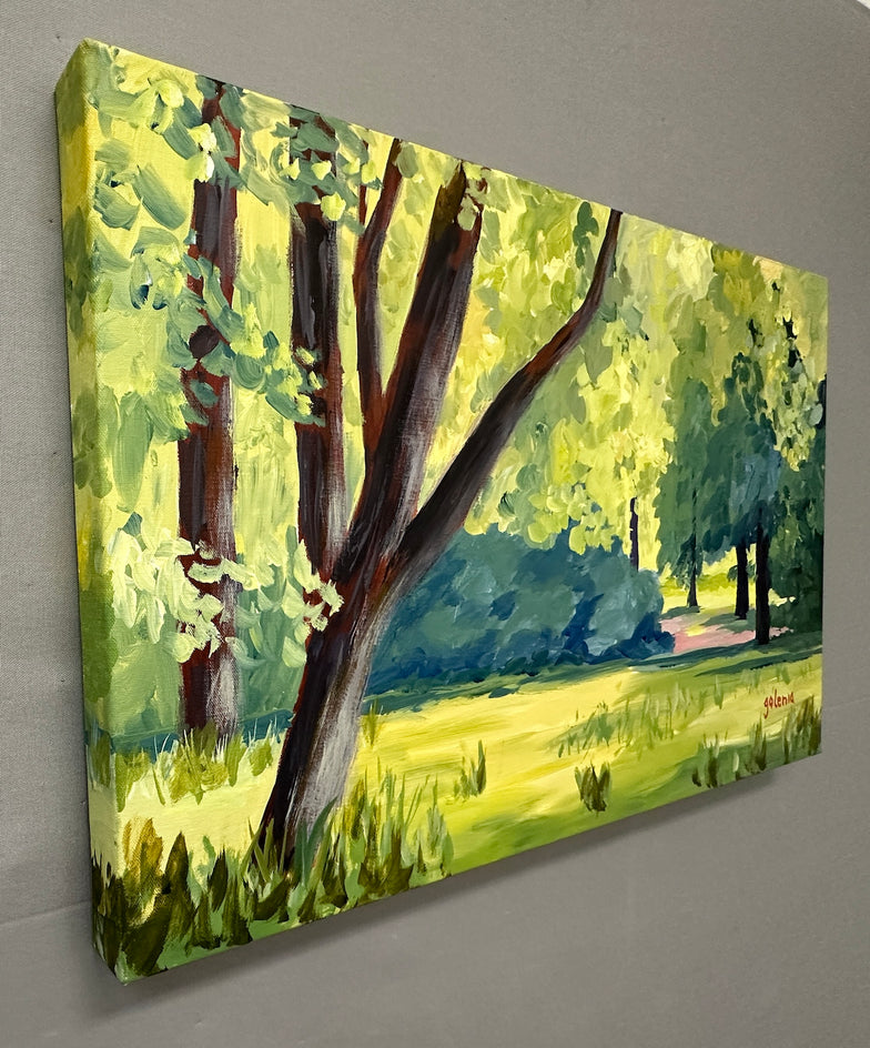 Summer Morning by JoAnn Golenia |  Side View of Artwork 
