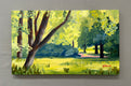 Original art for sale at UGallery.com | Summer Morning by JoAnn Golenia | $875 | acrylic painting | 18' h x 30' w | thumbnail 3
