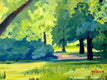 Original art for sale at UGallery.com | Summer Morning by JoAnn Golenia | $875 | acrylic painting | 18' h x 30' w | thumbnail 4