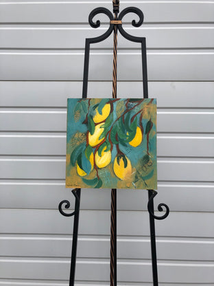 Original art for sale at UGallery.com | 6 Lemons by Jodi Dann | $400 | mixed media artwork | 12' h x 12' w | photo 3