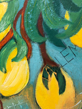 Original art for sale at UGallery.com | 6 Lemons by Jodi Dann | $400 | mixed media artwork | 12' h x 12' w | photo 4