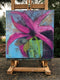 Original art for sale at UGallery.com | Pink Crush by Jodi Dann | $475 | mixed media artwork | 12' h x 12' w | thumbnail 3