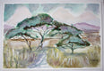 Original art for sale at UGallery.com | Acacia Trees 1 by Joe Giuffrida | $950 | mixed media artwork | 15' h x 22' w | thumbnail 3